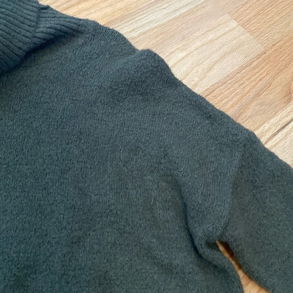 WILLIAM RAST Alpaca blend Cowl Neck Sweater Womens M knit dark green oversized - Picture 6 of 10